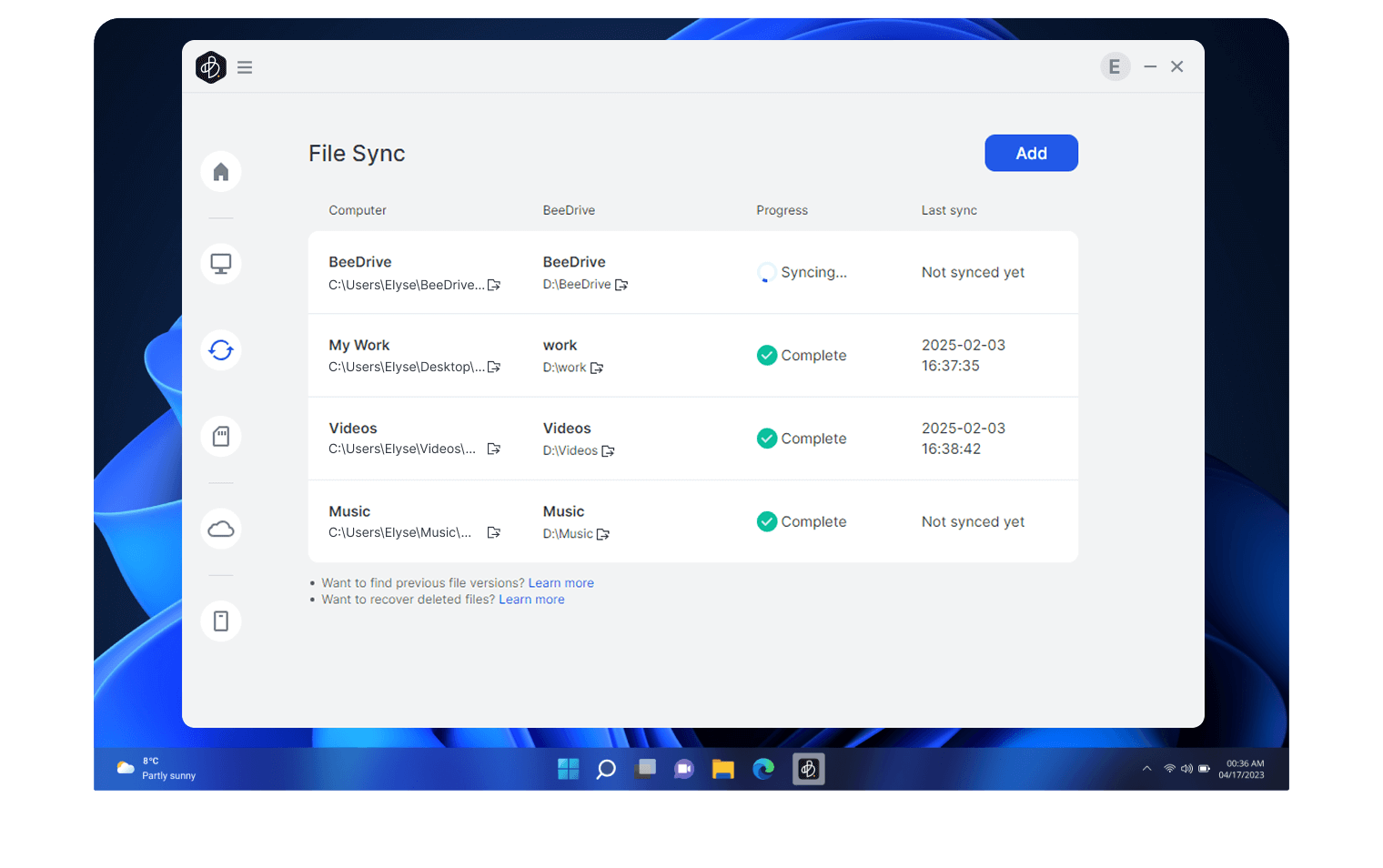 Beedrive your personal backup hub